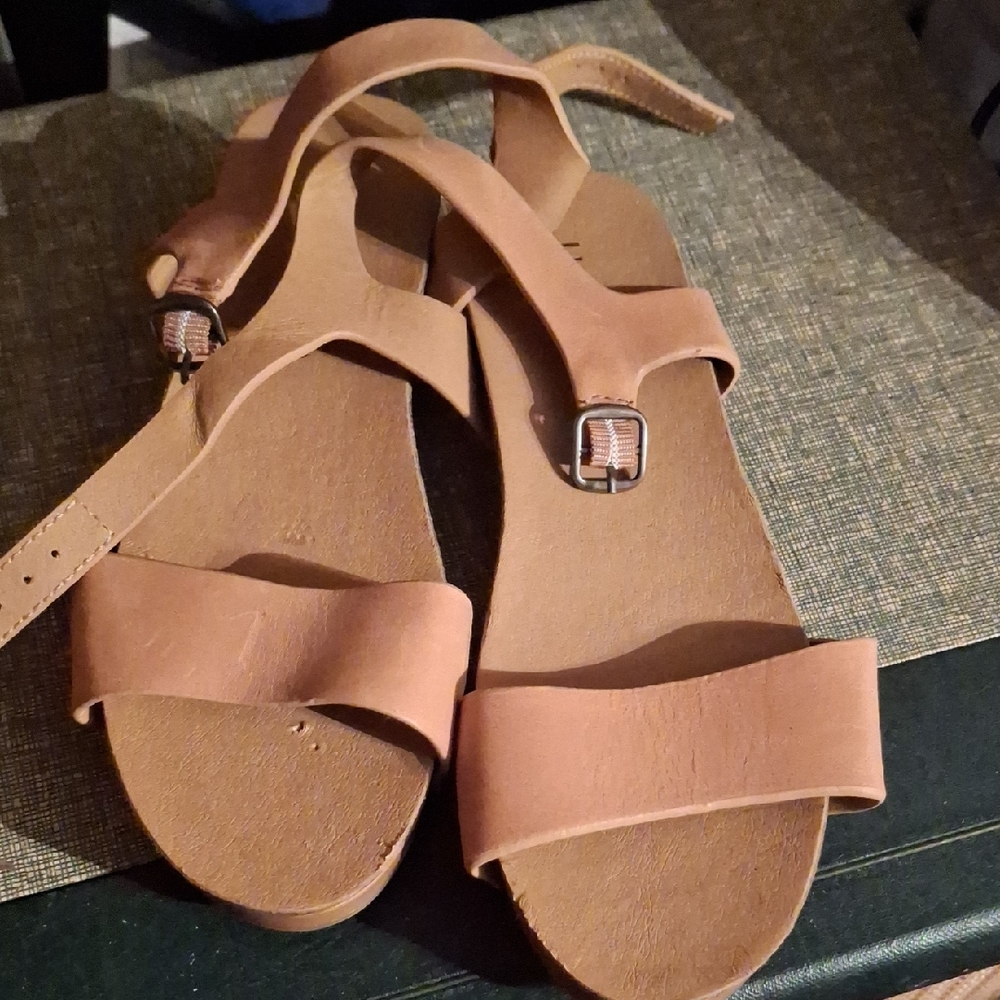 Lucky Brand Brown Leather Sandals